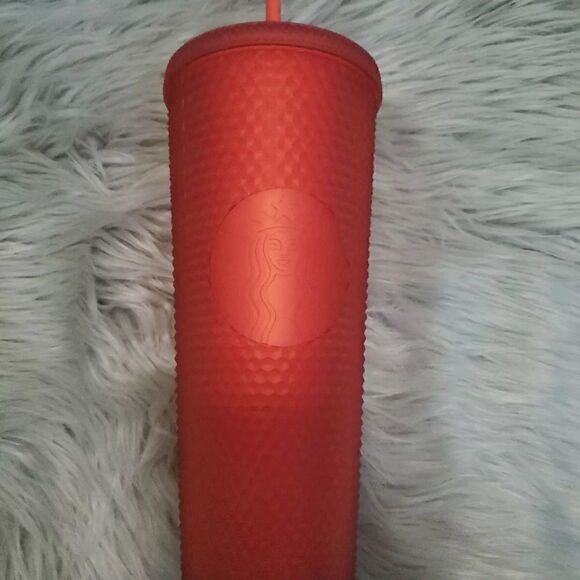 STARBUCKS STUDDED RED MATTE SOFT TOUCH VENTI RARE! HTF! 2020 - Picture 5 of 7